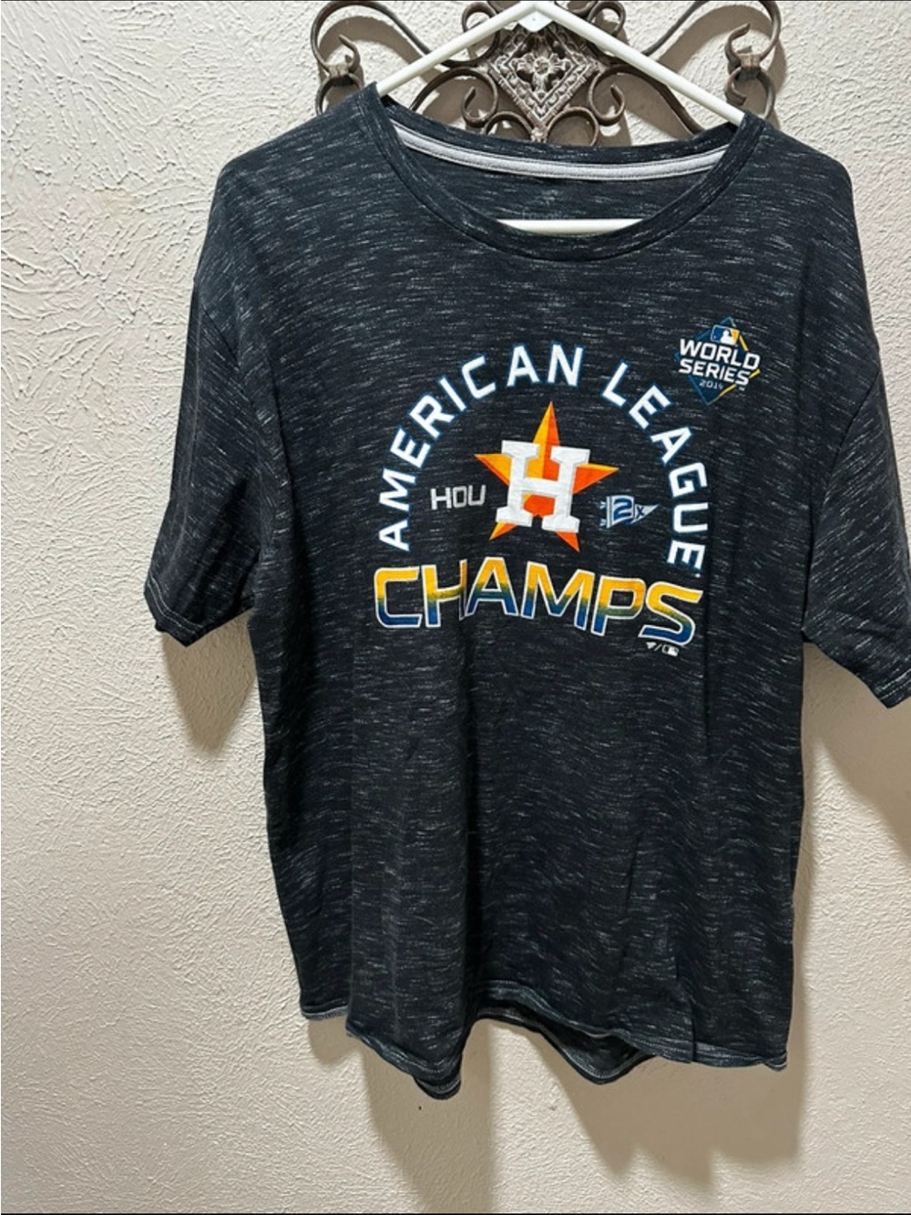 Houston Astros American League Champs Black Graphic Tee - Official MLB PTP 23